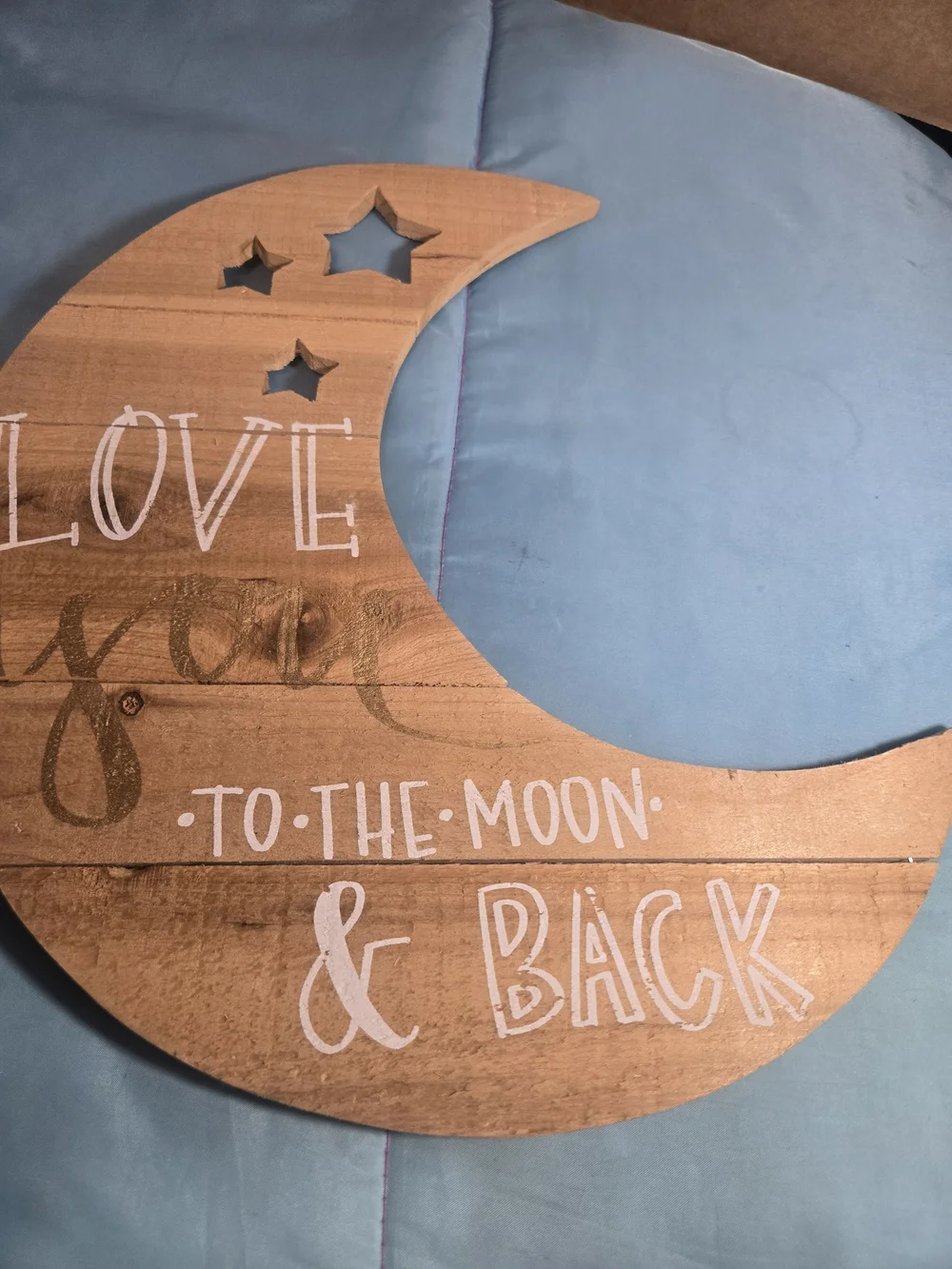 Hobby Lobby wooden crescent
